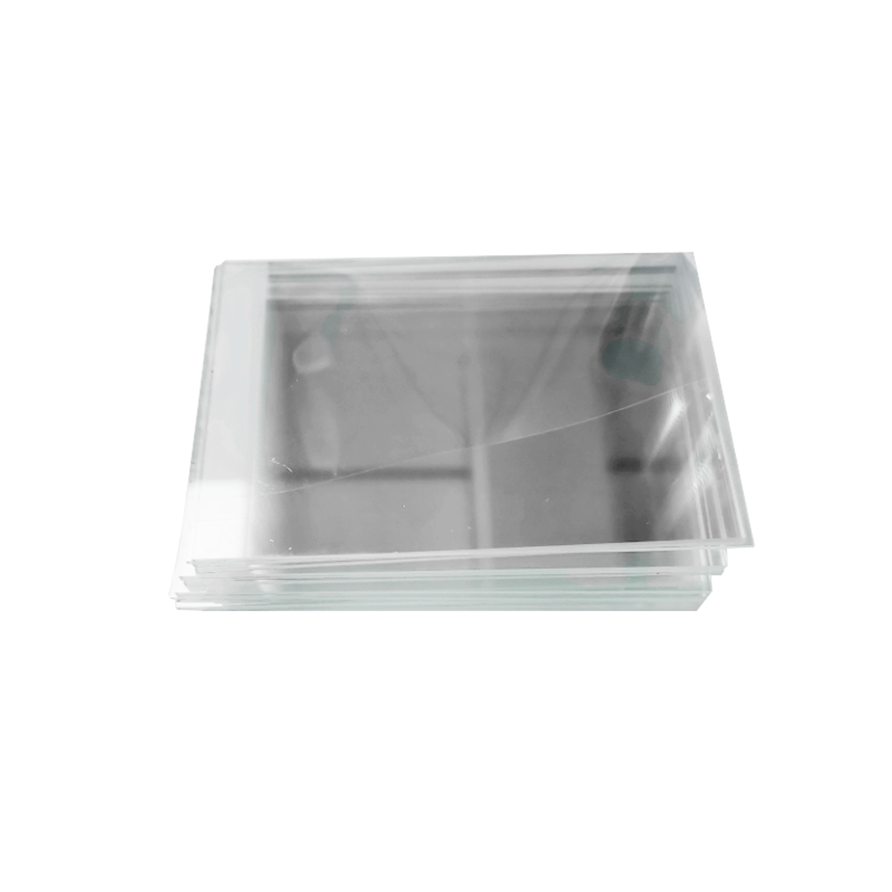 Klebstoffglasschieber für gefrorene Abschnitt mit weißer Farbe vergrößert